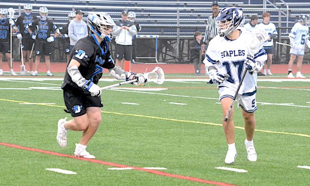 Staples boys lacrosse trounces Trumbull on Senior Night