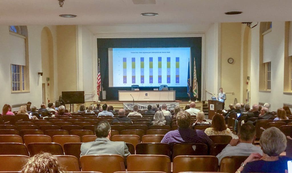 The Representative Town Meeting. / Photo by Thane Grauel