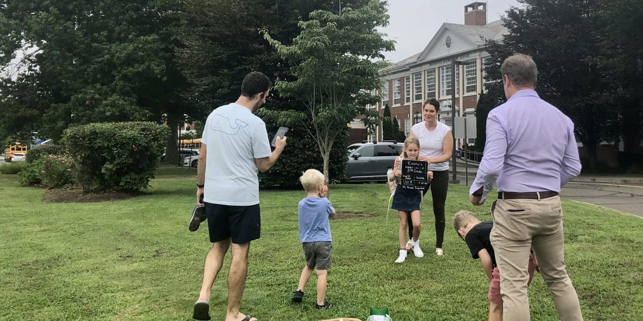 Hugs, high-fives and hearty hellos as new school year begins