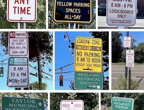 Signs point to why parking in downtown Westport is so frustrating