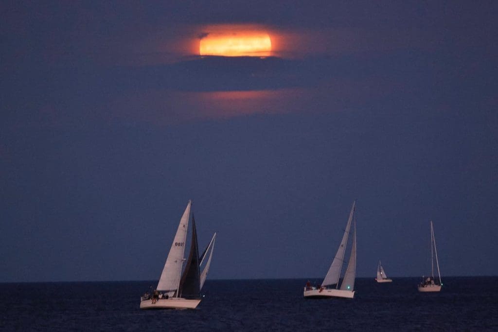 Blue Moon off Westport. / Photo by Carolyn Doan