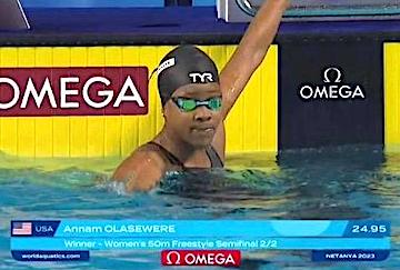 Staples swimmer competes at international event