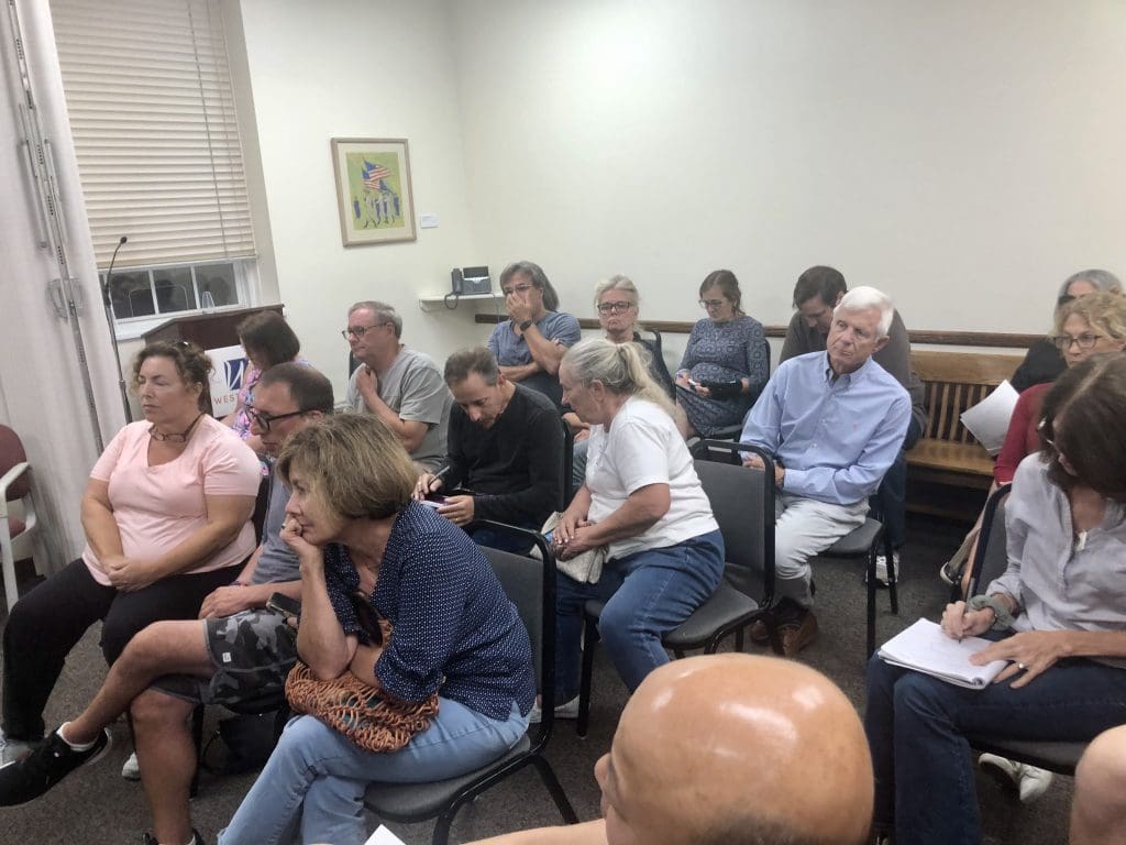 The crowd at the Long Lots School Building Committee. / Photo by Thane Grauel