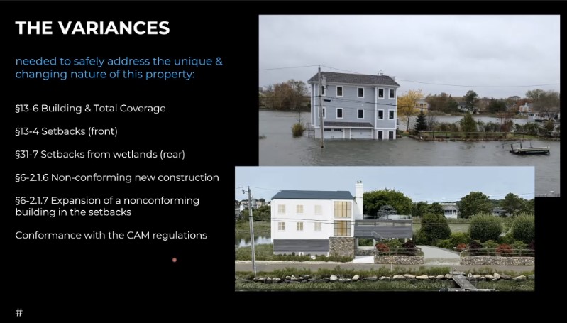 A slide from the applicants' presentation.