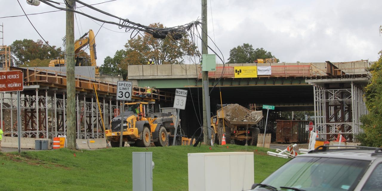 I-95 bridge work speeds along, new span in place