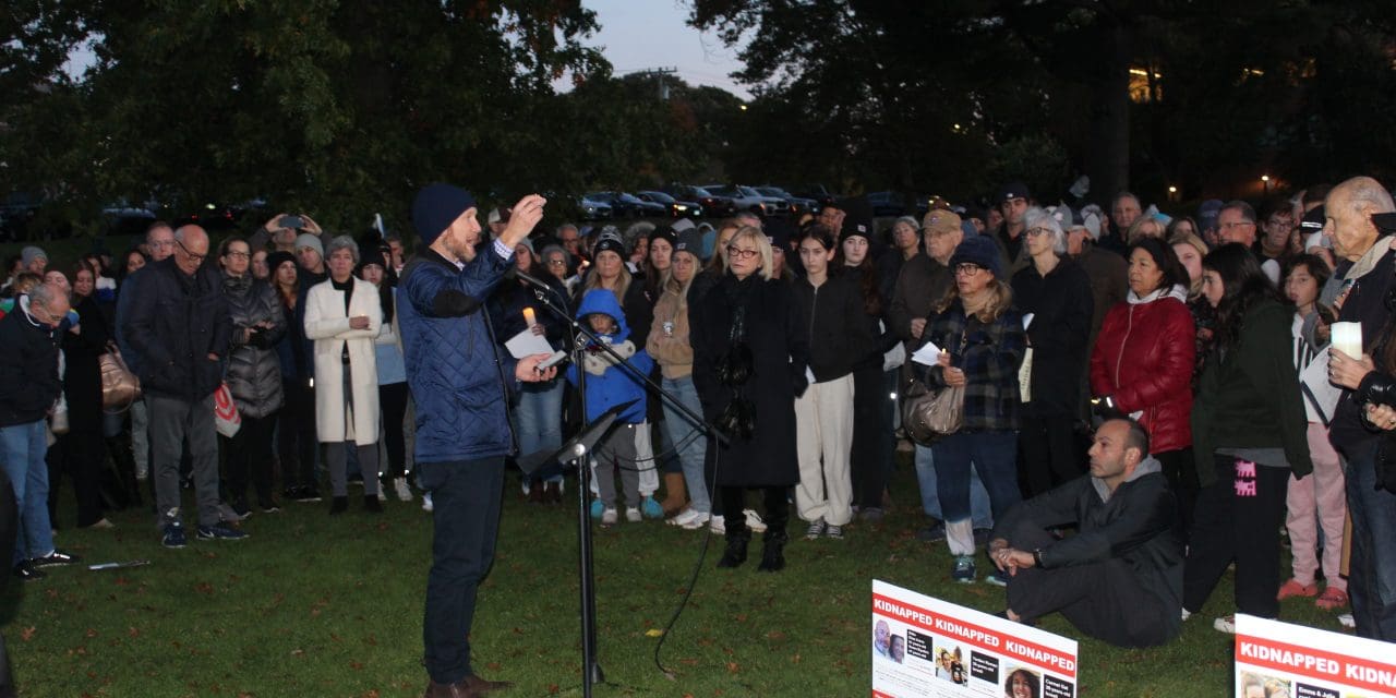 Hundreds of Westporters gather for ‘Bring Them Home’ vigil