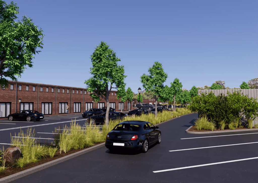 A conception of the proposed Parker Harding redesign.