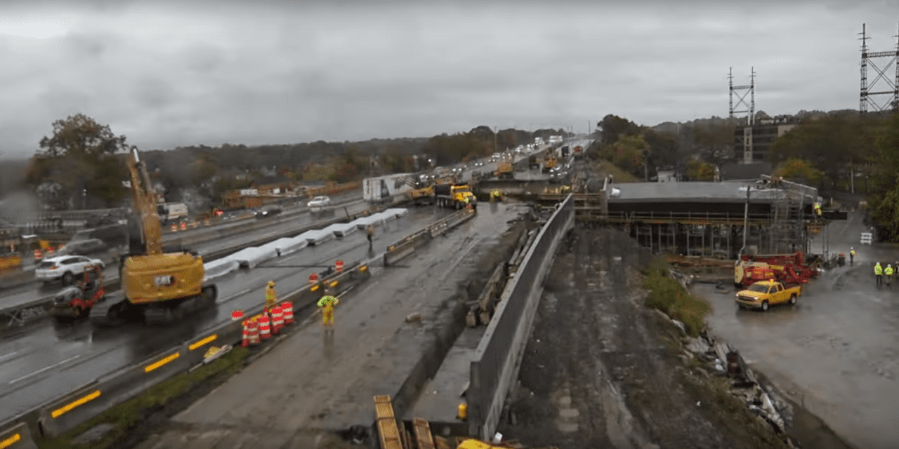 Video: Watch Saugatuck’s new I-95 span slide into place