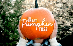 ‘Great Pumpkin Toss’ composting collection at farm market