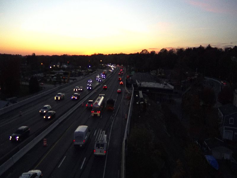 A view of the new span on Friday evening. / DOT photo.