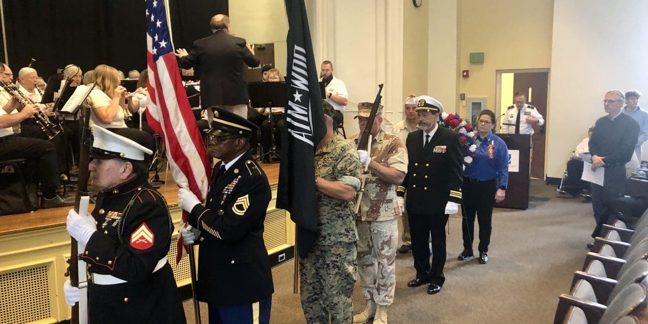 With music, prayers and a rifle salute, Westport honors its veterans