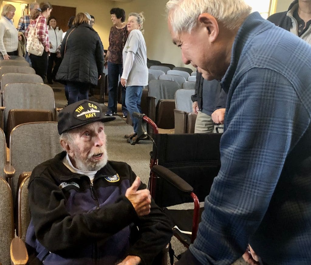 Navy vet Bob McCarthy served the destroyer USS Zellars, DD-777, beginning in 1949.