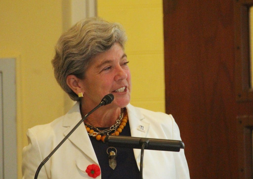 First Selectwoman Jennifer Tooker.