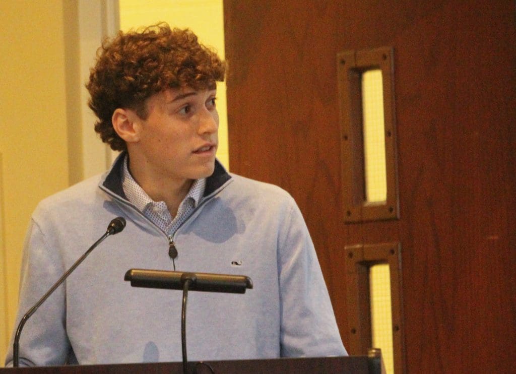 Greens Farms School junior Jared W. Lessing.