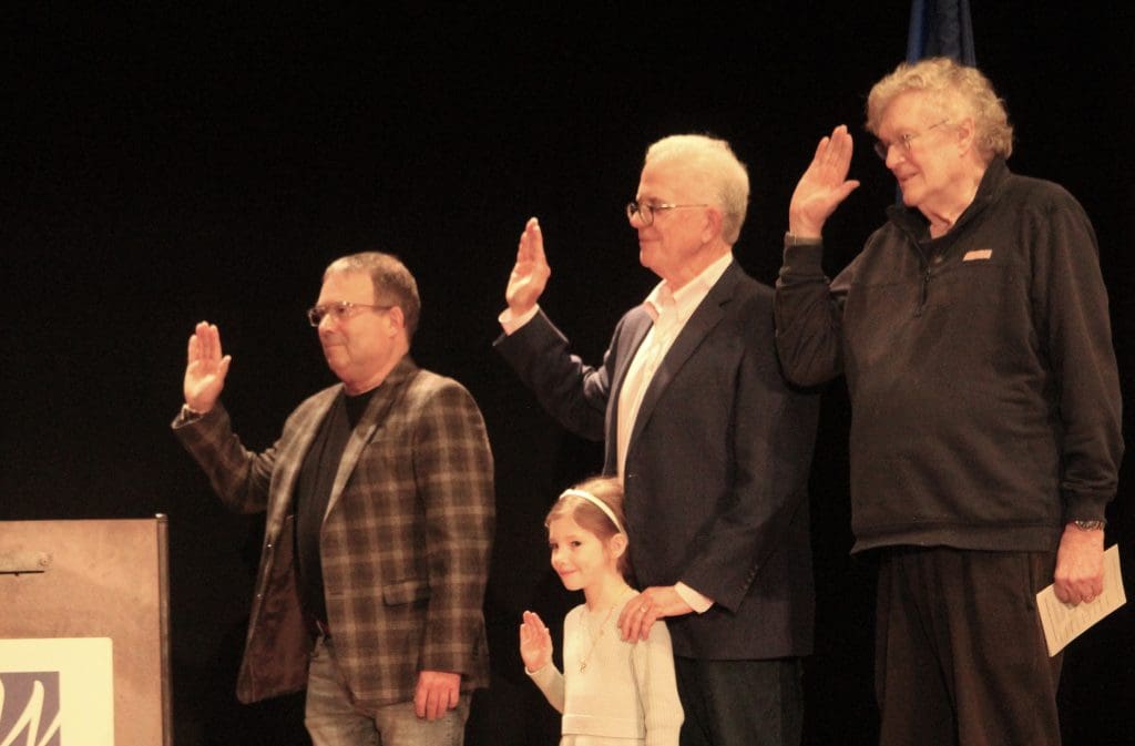 Jimmy Izzo, Don O'Day and Ross Burkhardt of District 3.