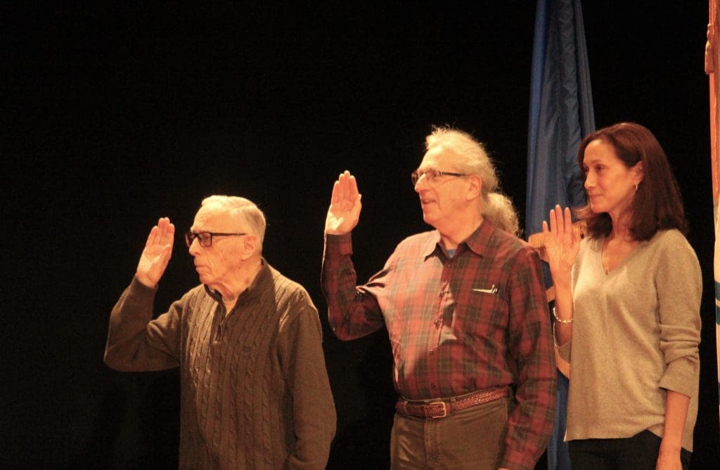 Dick Lowenstein, Peter Gold and Karen A. Kramer of District 5.