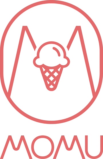 The logo for MOMU, the ice cream shop that the MMM Hospitality Group plans to open at 575 Riverside Ave. in the spring.