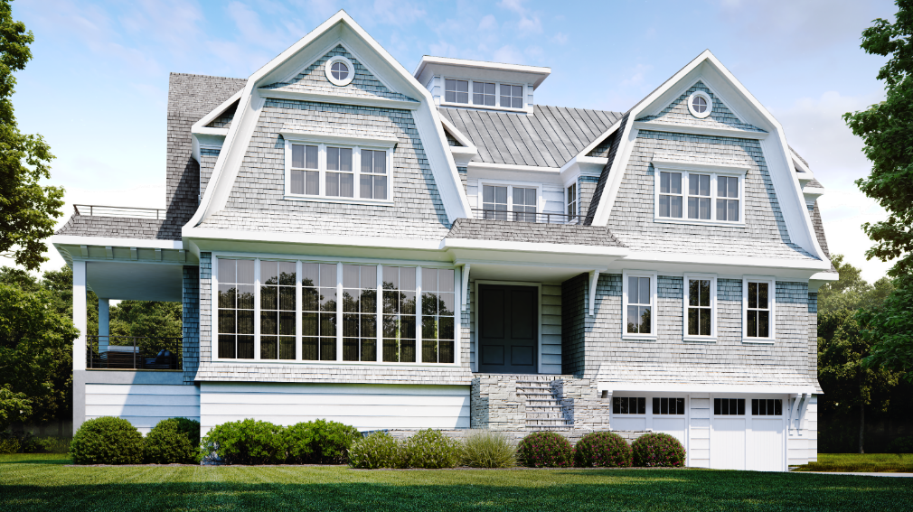 Architect's rendering of new 23 Soundview Drive.