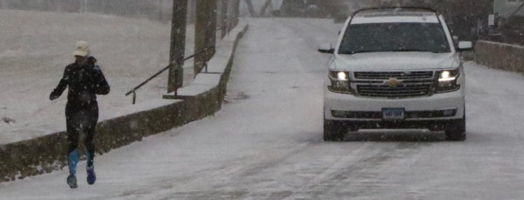Jogging on Compo Road S - Photo Dave Matlow