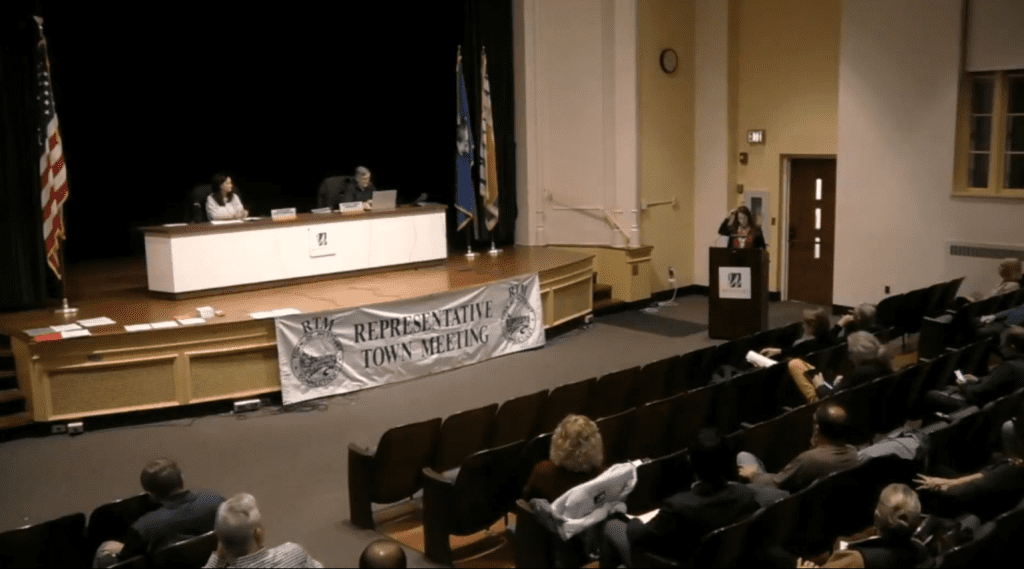 The Representative Town Meeting.
