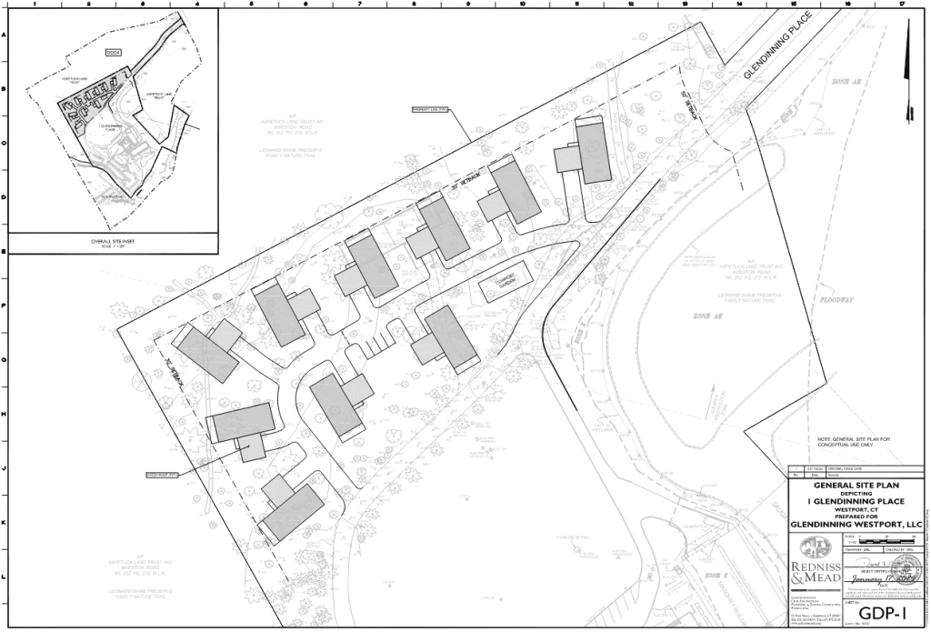 The new plan from Glendinning Westport LLC.
