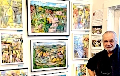 Landscape paintings exhibited at Westport Book Shop