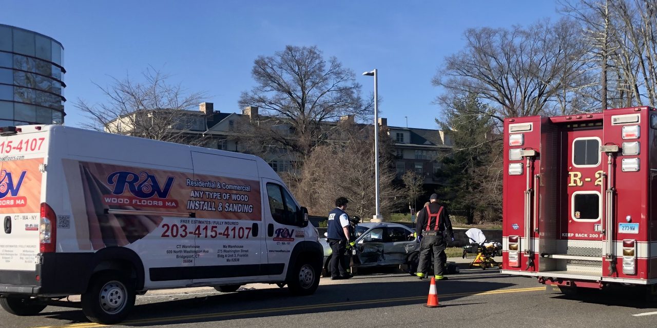 Multi-car crash closes lanes on Post Road just over town line