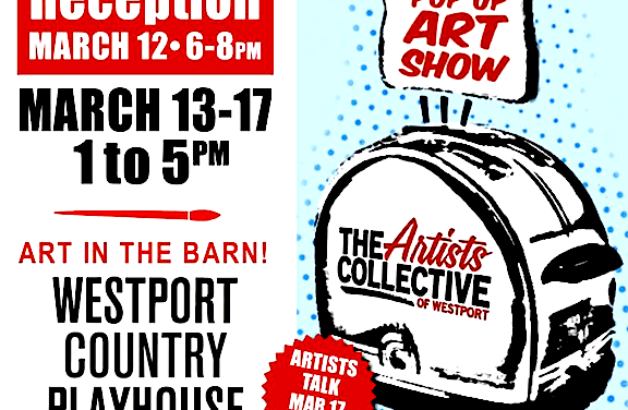 Exhibit set by Artists Collective of Westport