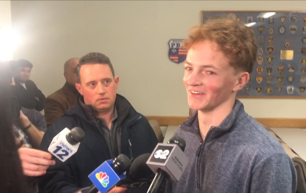 Davis Evans, 16, of Weston survived the incident. / Photo by Thane Grauel