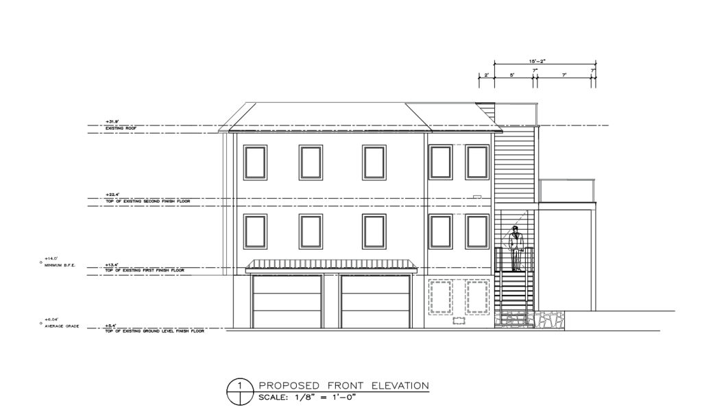 Part of the new plan for 24 Canal Road.