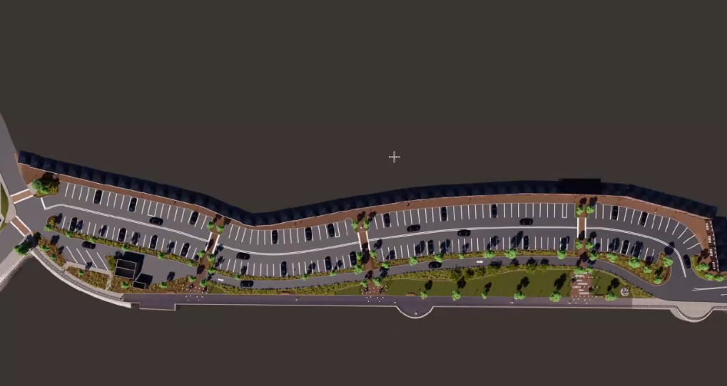 Plan for new Parker Harding Plaza.