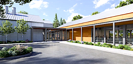A rendering of new athletics facility planned at Greens Farms Academy.