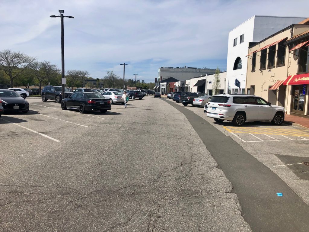 Parker Harding Plaza had plenty of open spots Friday afternoon. / Photo by Thane Grauel