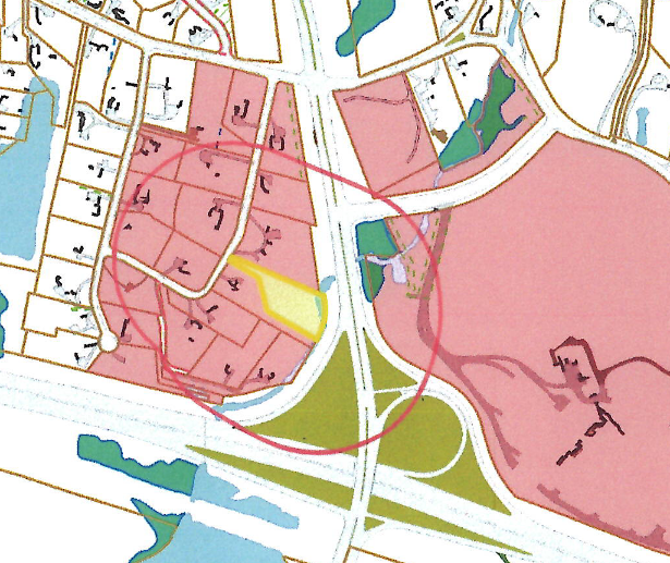 Tax Assessor's map of 11A River Oaks Road.