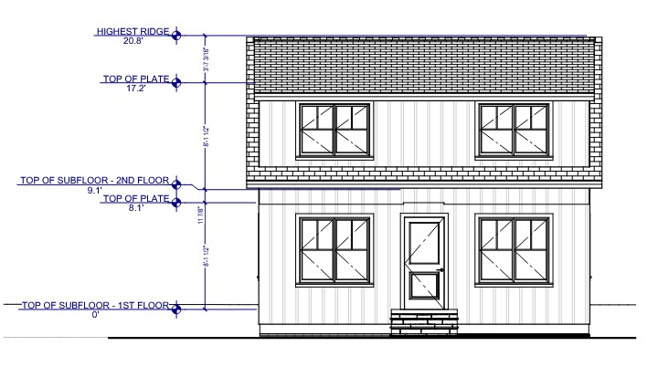 Building plan for ADU. / Jia Hua architect.