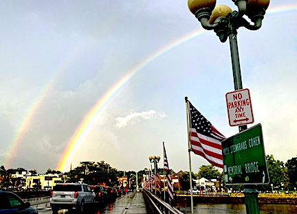 Twice as nice: Rainbows glow over Westport as storm clouds clear