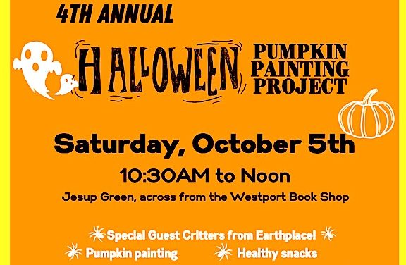 A patch of pumpkin-painting fun on Jesup Green