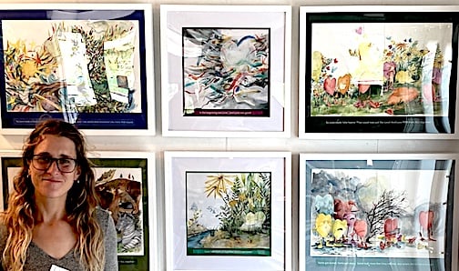 Illustrations for new children’s book on exhibit