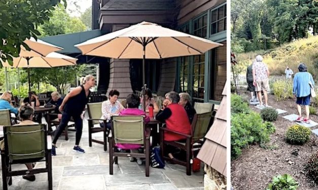 New garden sanctuary at senior center dedicated to benefactors