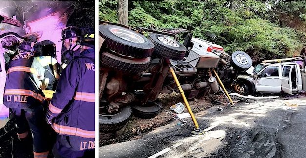 Roseville truck crash: One extricated, three hospitalized