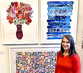 Collages showcased in Westport Book Shop exhibit