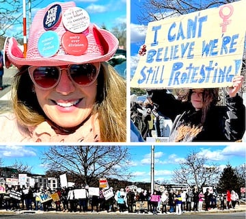 Voices at Westport rally add to ‘International Women’s Day’ protests