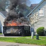 Firefighters quickly knock down Hales Court dumpster fire