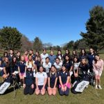 Largest team in the state, Staples girls’ golfers juggle roster of 35