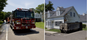The fire at 30 Hales Court was quickly extinguished - Photo Mark Molesworth