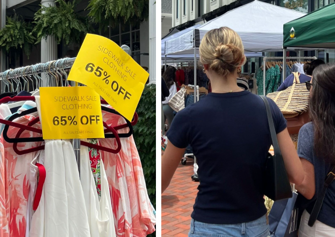 Shoppers converge on downtown