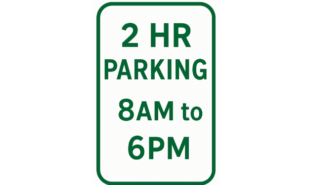 Two-hour parking signs going up downtown Monday