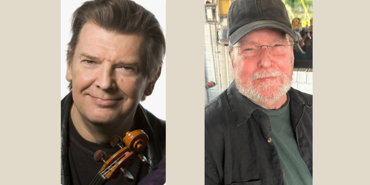 Kevin Burke and John Brennan in Westport at First Folk Sunday