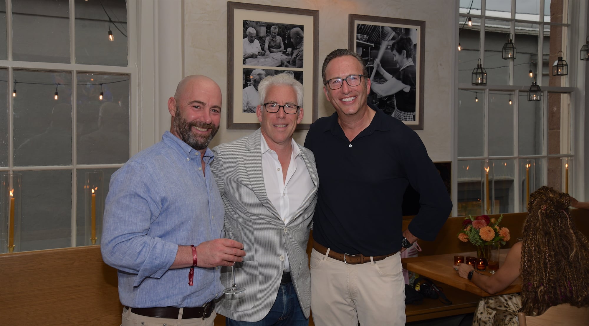 Dan Zelson, Southport, Jim Burtson, Westport and owner-partner Charlie Collier, Darien