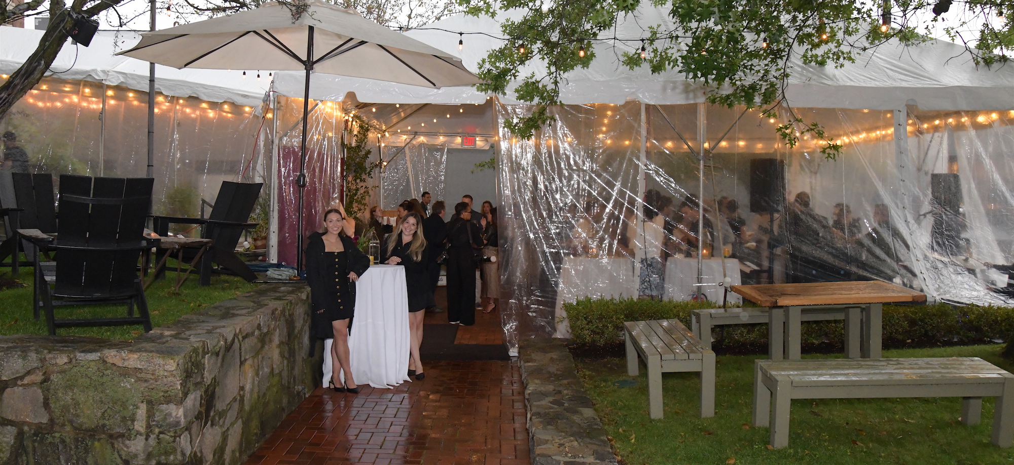 Hostesses Maggie from Milwaukee and Gabrielle from New York